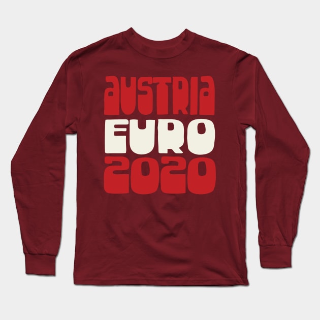 Austria / Euro 2020 Football Fan Design Long Sleeve T-Shirt by DankFutura